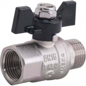 Кран шаровой GAPPO G225.04 полнопроходной ВР/НР 1/2" бабочка Кран шаровой GAPPO G225.04 полнопроходной ВР/НР 1/2" бабочка